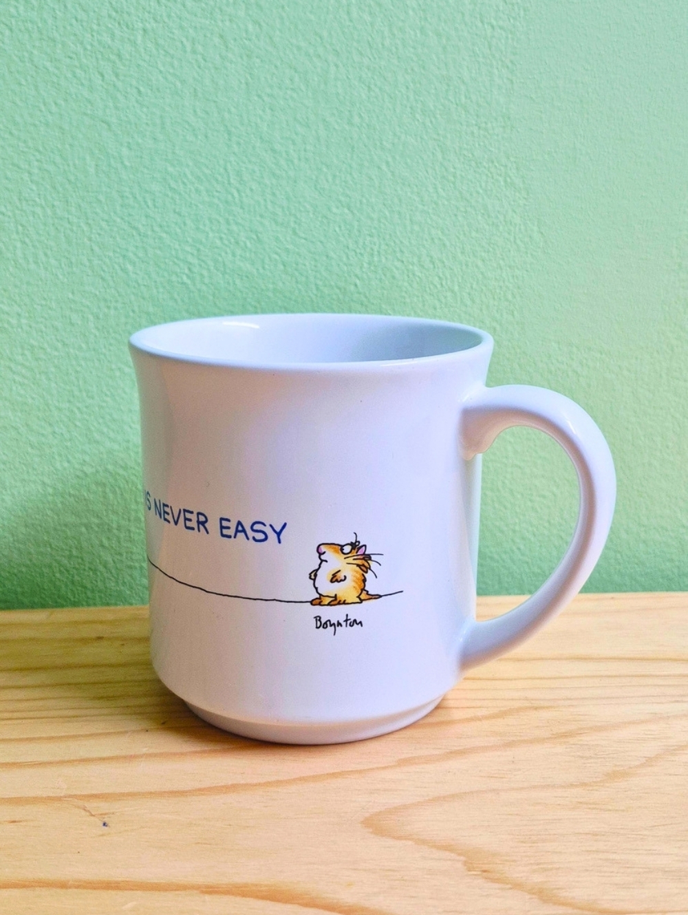 Vintage Sandra Boynton "Long-Distance Relationship Is Never Easy" Ceramic Mug